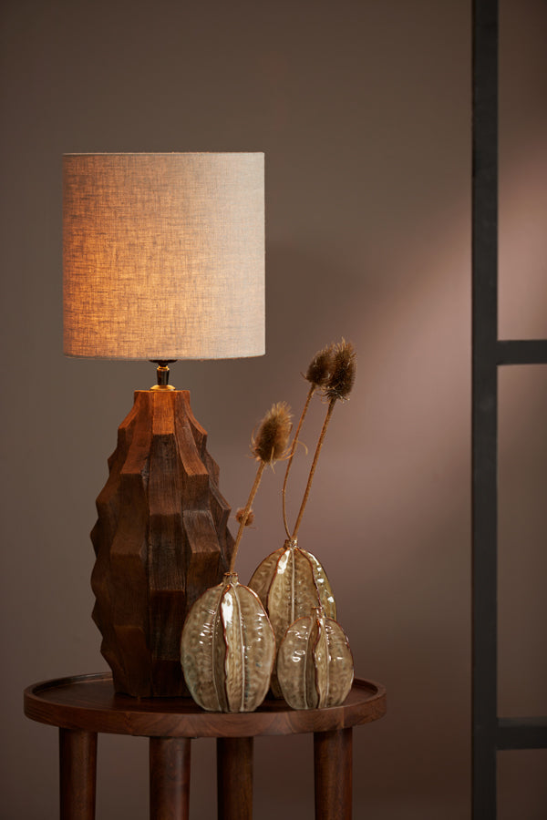 Lamp base 20x38 cm TAKABE wood chocolate brown