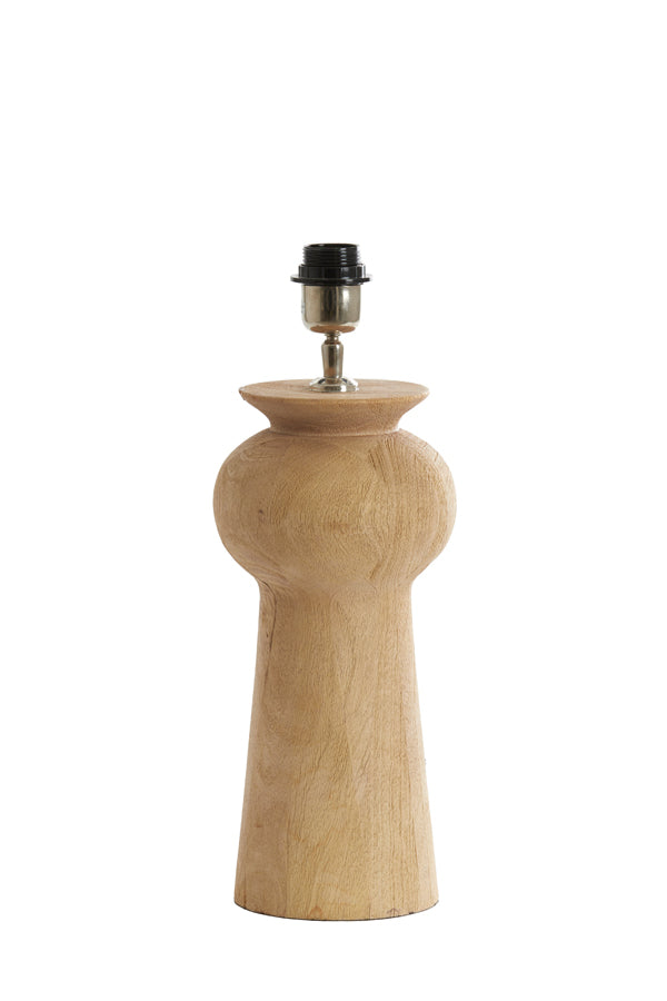 Lamp base 17x35 cm BAGLIO wood matt natural