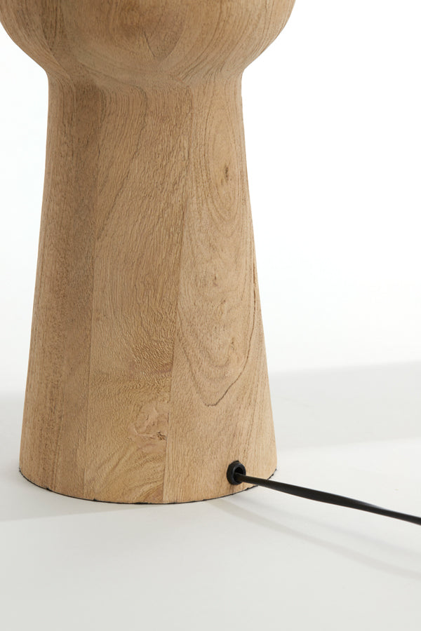 Lamp base 17x35 cm BAGLIO wood matt natural