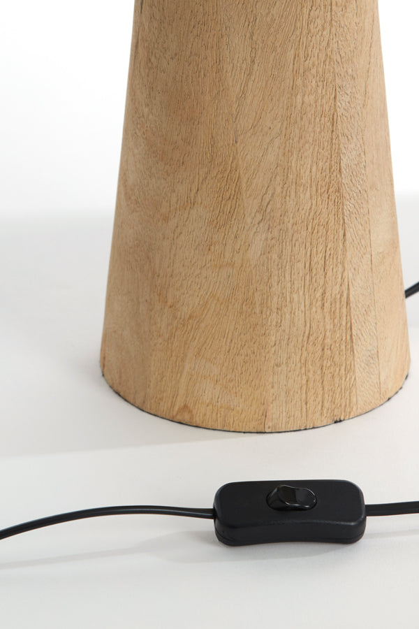 Lamp base 17x35 cm BAGLIO wood matt natural