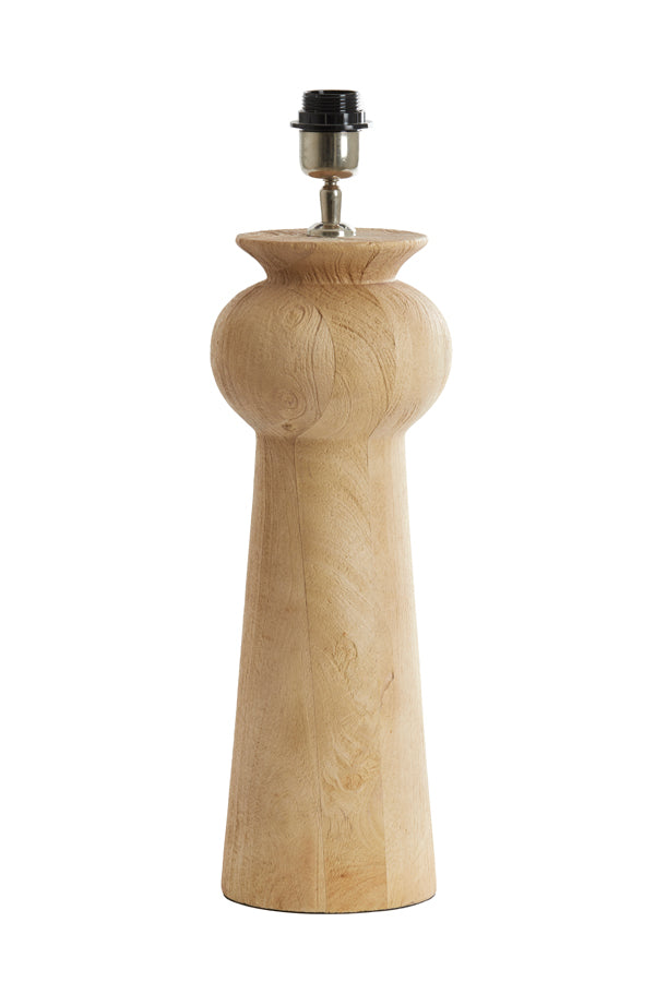 Lamp base 19x45 cm BAGLIO wood matt natural