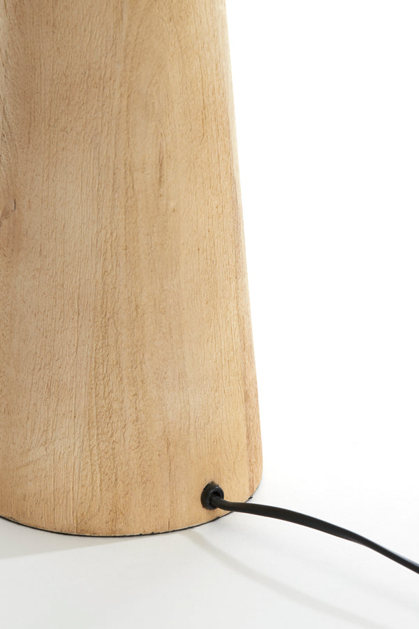 Lamp base 19x45 cm BAGLIO wood matt natural