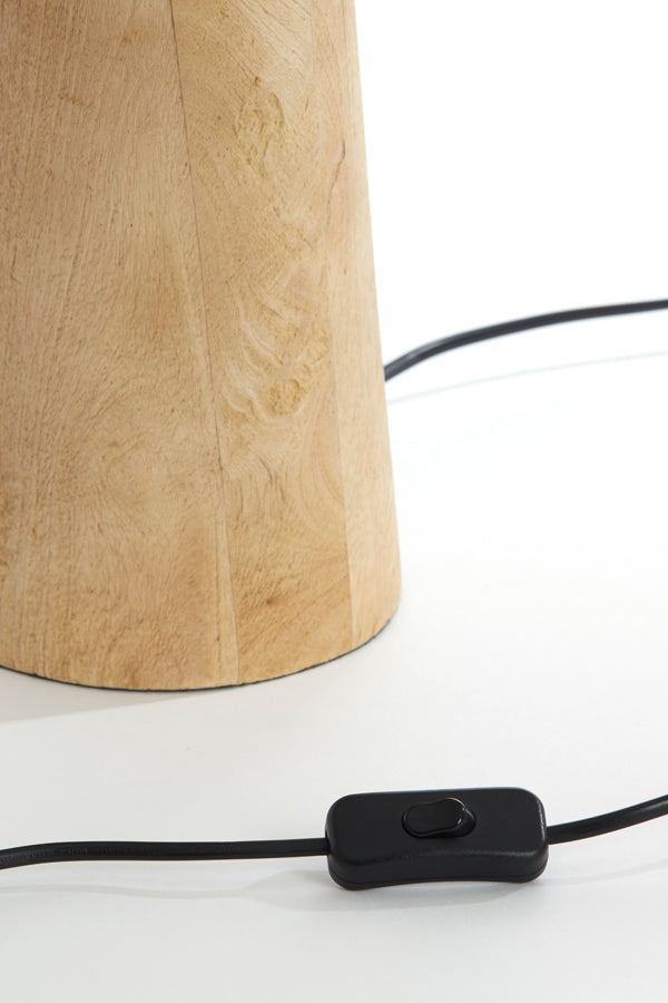 Lamp base 19x45 cm BAGLIO wood matt natural