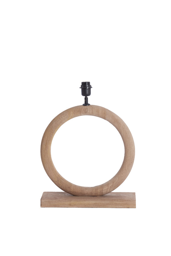 Lamp base 41x13x44 cm NUBIA wood matt natural
