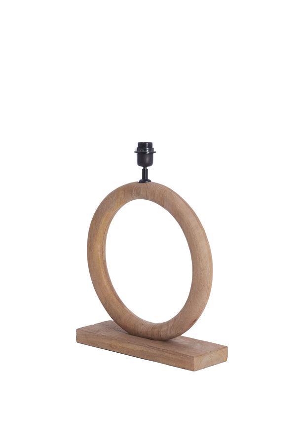 Lamp base 41x13x44 cm NUBIA wood matt natural