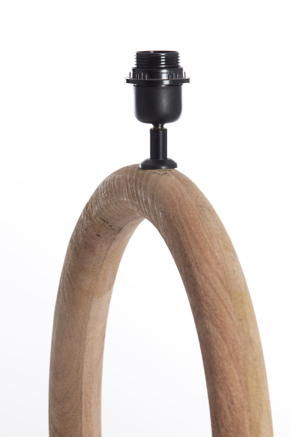 Lamp base 41x13x44 cm NUBIA wood matt natural