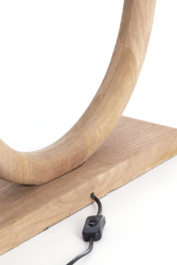 Lamp base 41x13x44 cm NUBIA wood matt natural