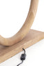 Lamp base 41x13x44 cm NUBIA wood matt natural