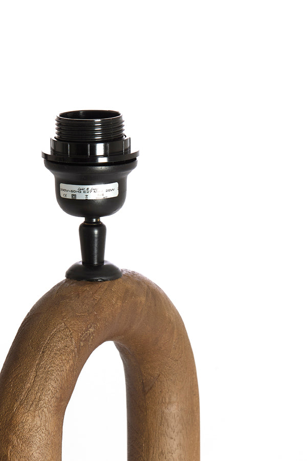 Lamp base 20x12x44 cm PACECO wood grey-dark brown