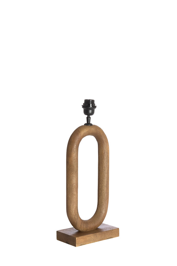 Lamp base 20x12x44 cm PACECO wood grey-dark brown