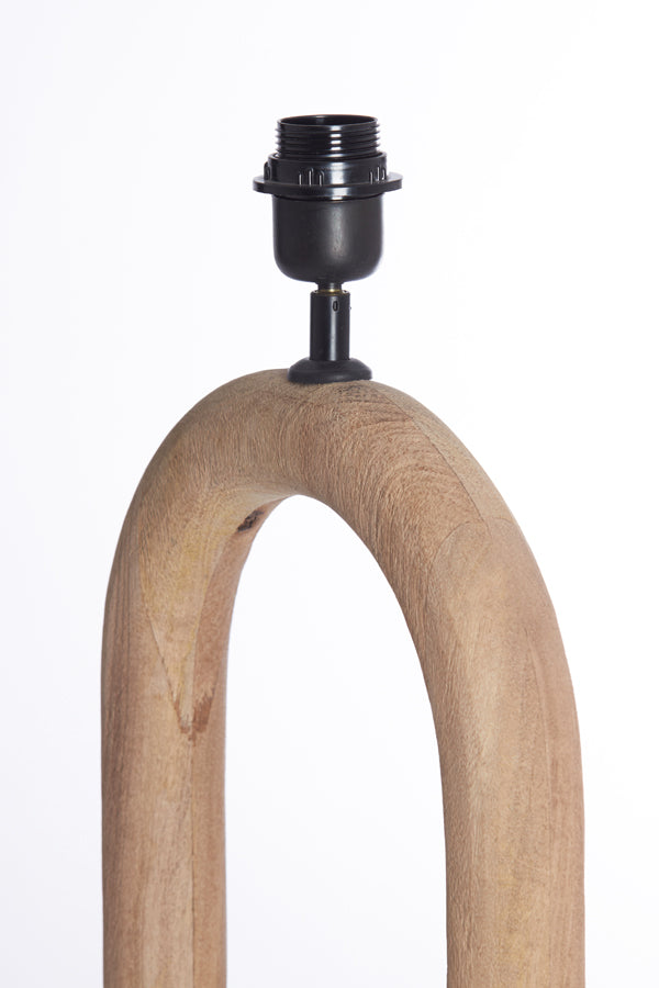 Lamp base 20x12x44 cm PACECO wood matt natural