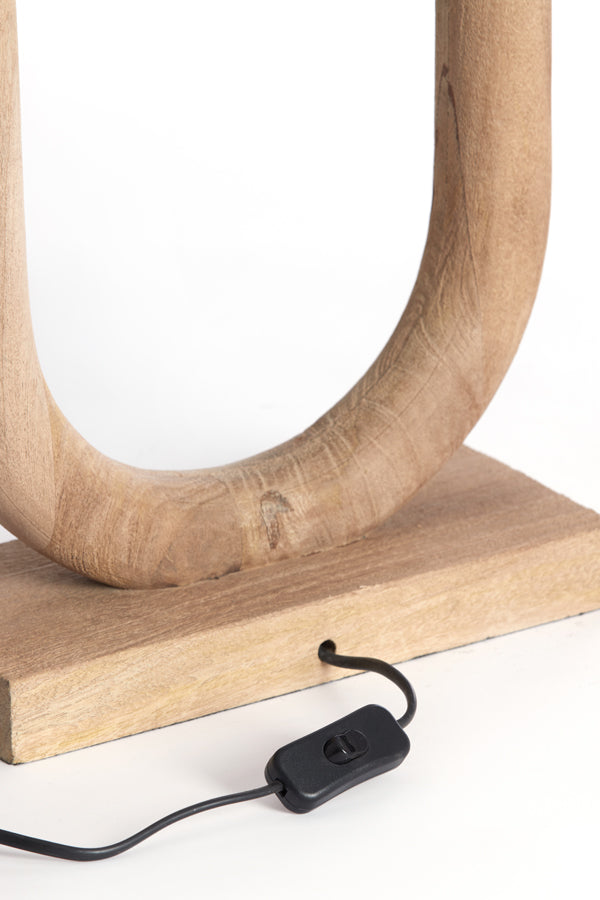 Lamp base 20x12x44 cm PACECO wood matt natural