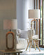 Lamp base 20x12x44 cm PACECO wood matt natural
