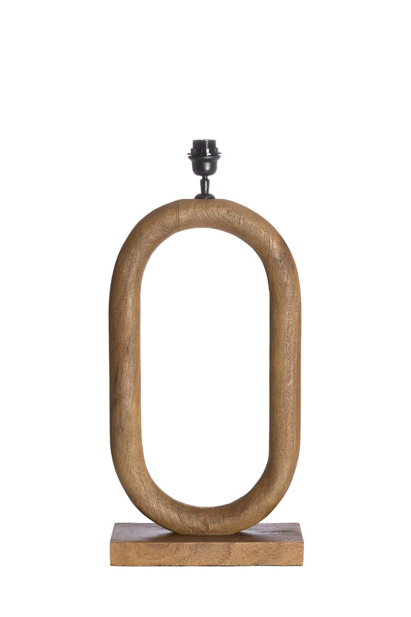 Lamp base 35x12x59 cm PACECO wood grey-dark brown