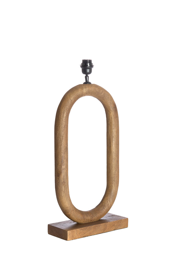 Lamp base 35x12x59 cm PACECO wood grey-dark brown