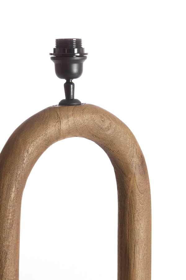 Lamp base 35x12x59 cm PACECO wood grey-dark brown