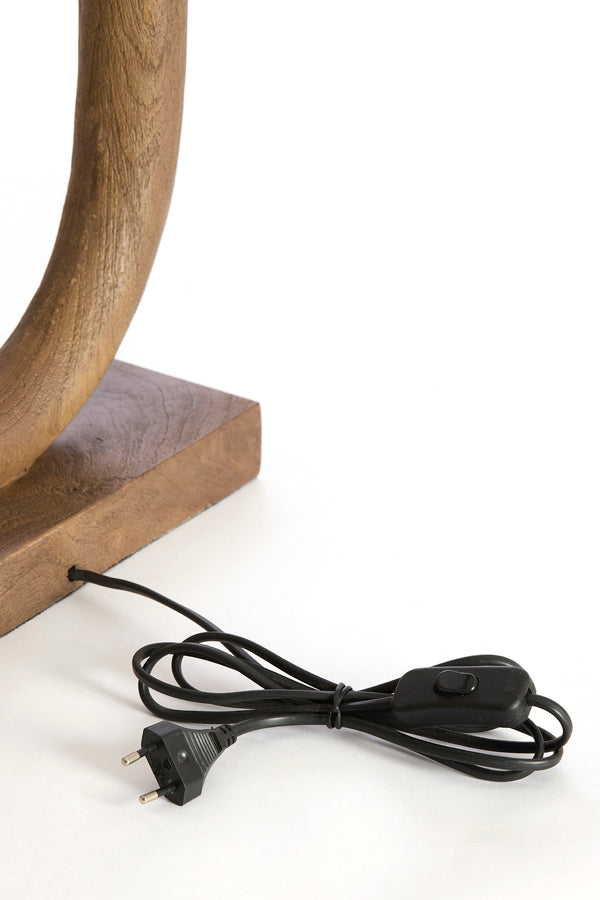Lamp base 35x12x59 cm PACECO wood grey-dark brown