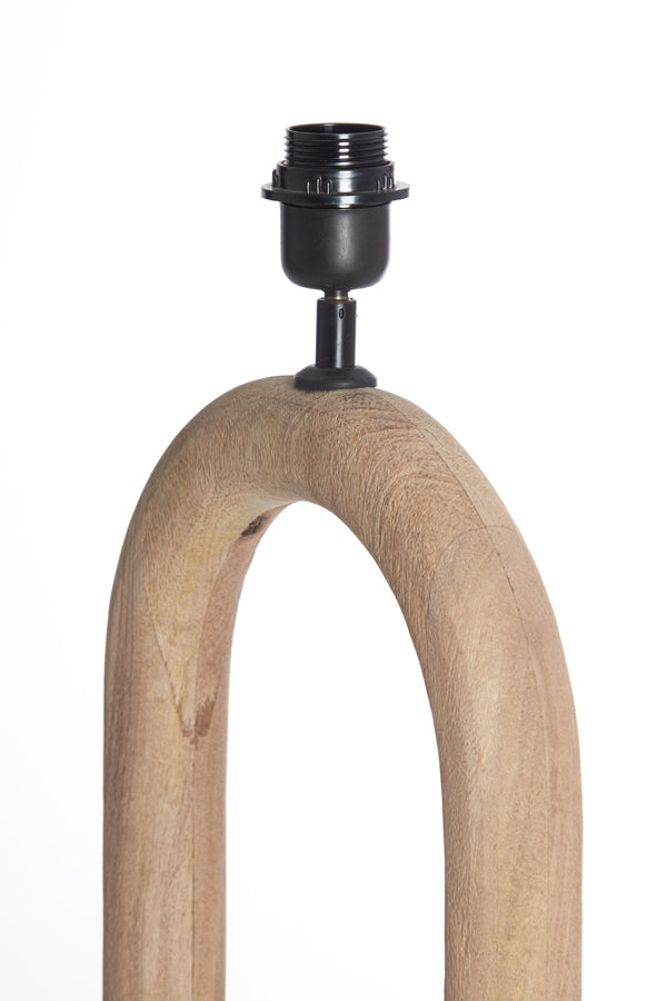 Lamp base 30x12x59 cm PACECO wood matt natural