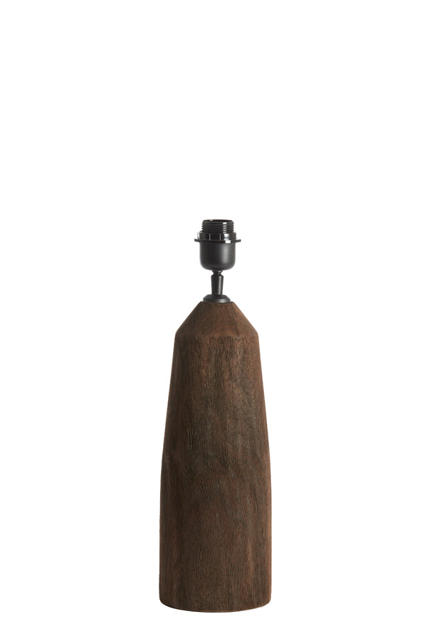 Lamp base 15x35 cm TRAPANI wood matt dark brown