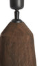 Lamp base 15x35 cm TRAPANI wood matt dark brown
