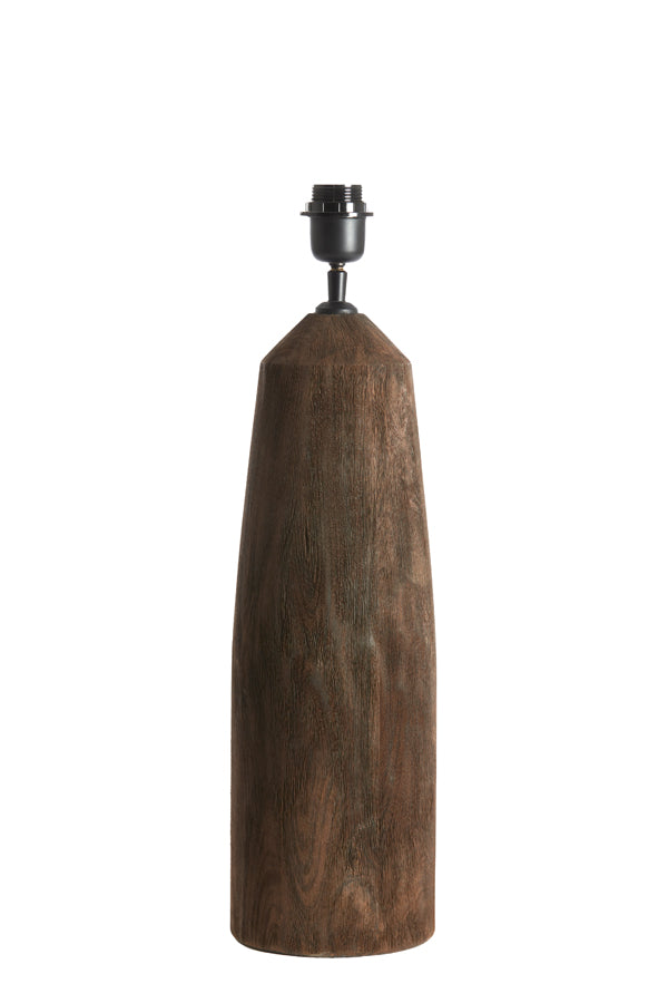 Lamp base 15x45 cm TRAPANI wood matt dark brown