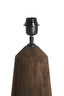 Lamp base 15x45 cm TRAPANI wood matt dark brown