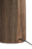 Lamp base 15x45 cm TRAPANI wood matt dark brown