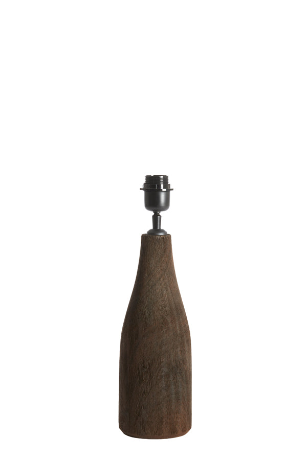 Lamp base 13x32 cm TRAPINO wood matt dark brown