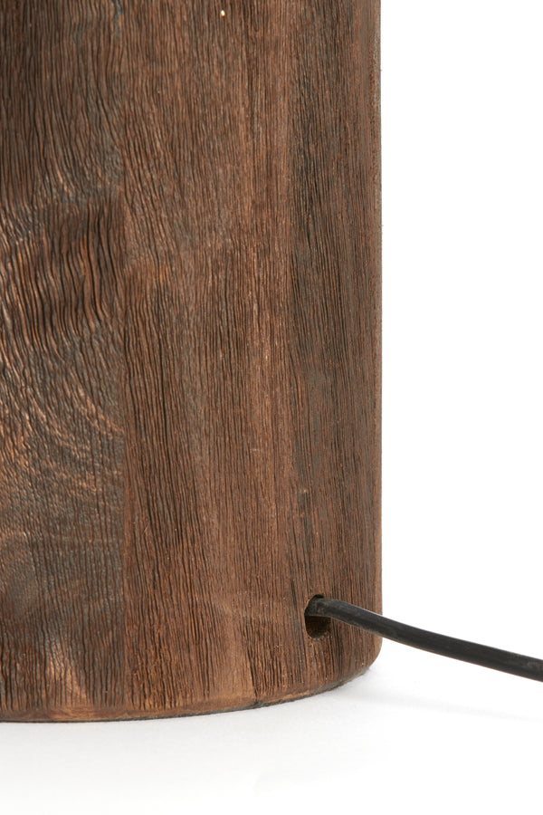 Lamp base 13x32 cm TRAPINO wood matt dark brown