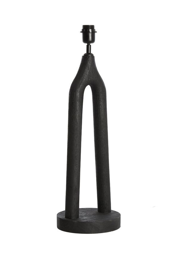 Lamp base 20x55 cm XITTA wood matt black