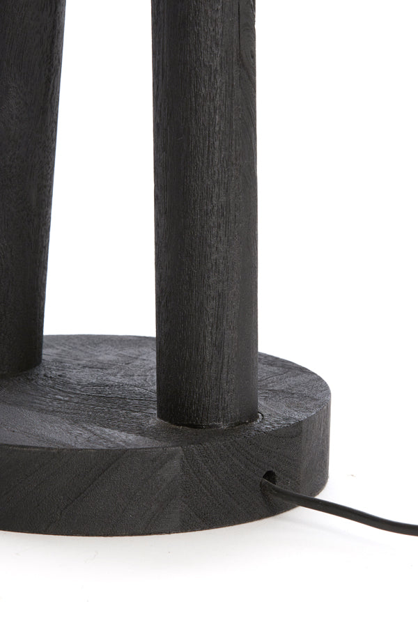 Lamp base 20x55 cm XITTA wood matt black