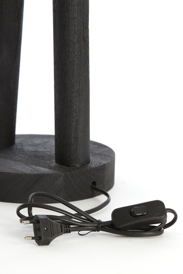 Lamp base 20x55 cm XITTA wood matt black