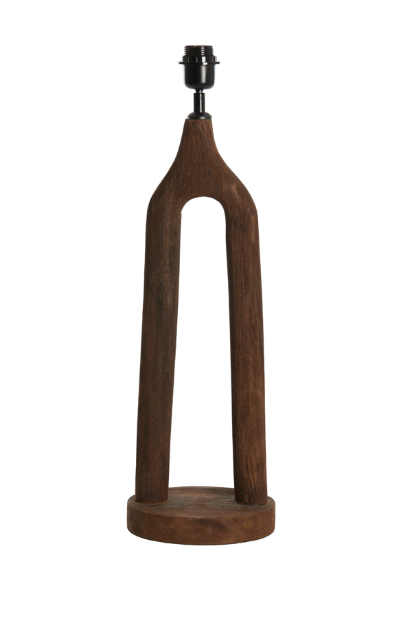 Lamp base 20x55 cm XITTA wood matt dark brown