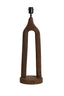 Lamp base 20x55 cm XITTA wood matt dark brown