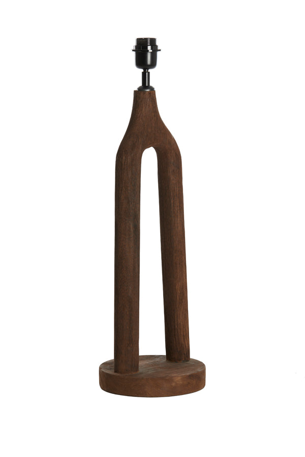 Lamp base 20x55 cm XITTA wood matt dark brown