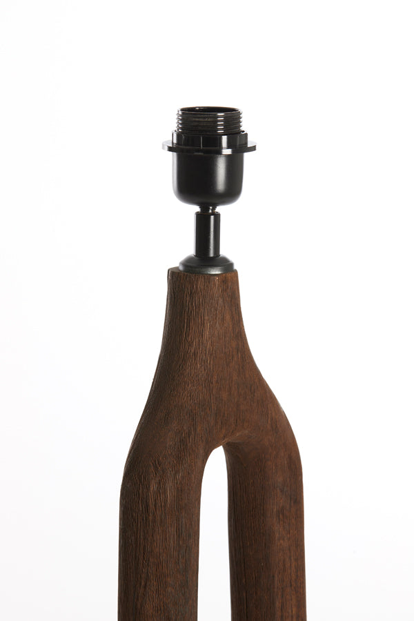 Lamp base 20x55 cm XITTA wood matt dark brown