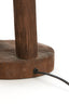 Lamp base 20x55 cm XITTA wood matt dark brown