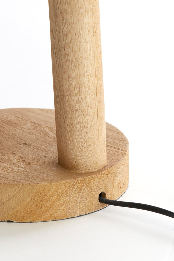Lamp base 20x55 cm XITTA wood matt natural