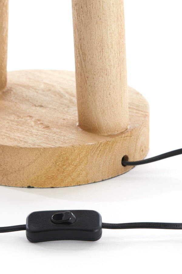 Lamp base 20x55 cm XITTA wood matt natural