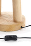 Lamp base 20x55 cm XITTA wood matt natural