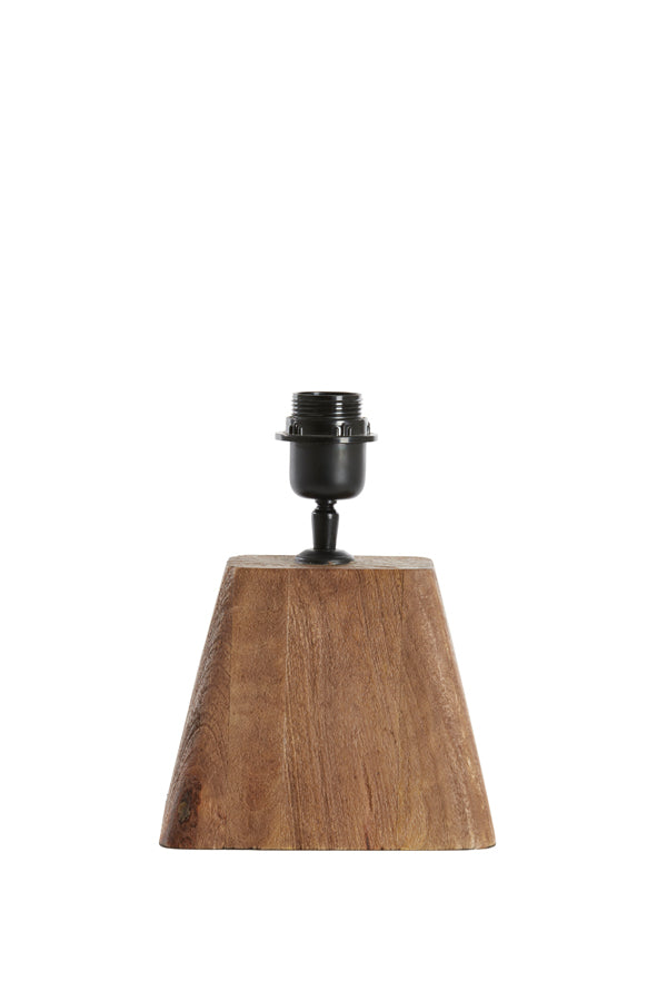 Lamp base 18x13x15 cm KARDAN wood matt brown