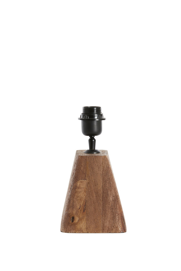 Lamp base 18x13x15 cm KARDAN wood matt brown