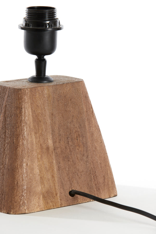 Lamp base 18x13x15 cm KARDAN wood matt brown