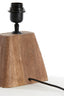 Lamp base 18x13x15 cm KARDAN wood matt brown