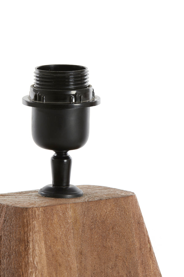 Lamp base 18x13x15 cm KARDAN wood matt brown