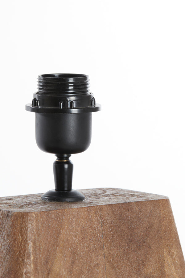 Lamp base 22x15x19 cm KARDAN wood matt brown