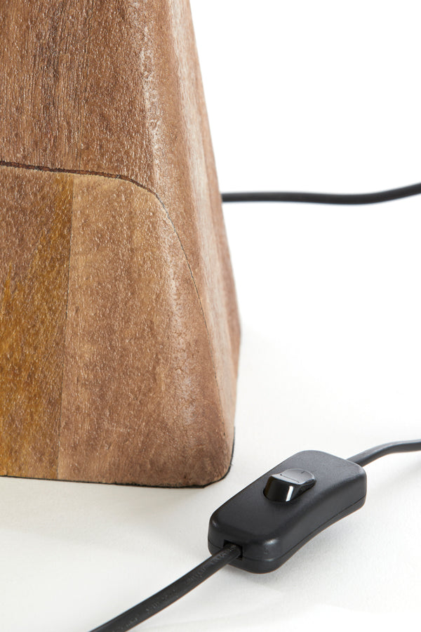 Lamp base 22x15x19 cm KARDAN wood matt brown
