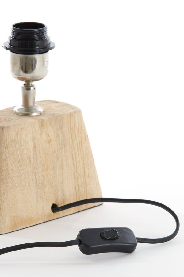 Lamp base 22x15x19 cm KARDAN wood matt natural
