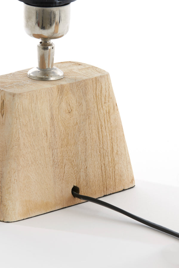 Lamp base 22x15x19 cm KARDAN wood matt natural