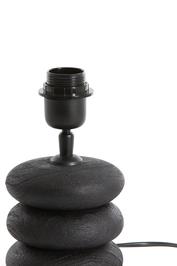 Lamp base 12x12 cm BUDONGO wood black